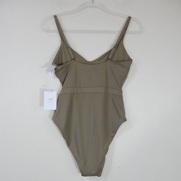 ANDIE The Samoa One Piece SWIMSUIT Size M L XL Swimwear Olive NEW - Picture 6 of 7